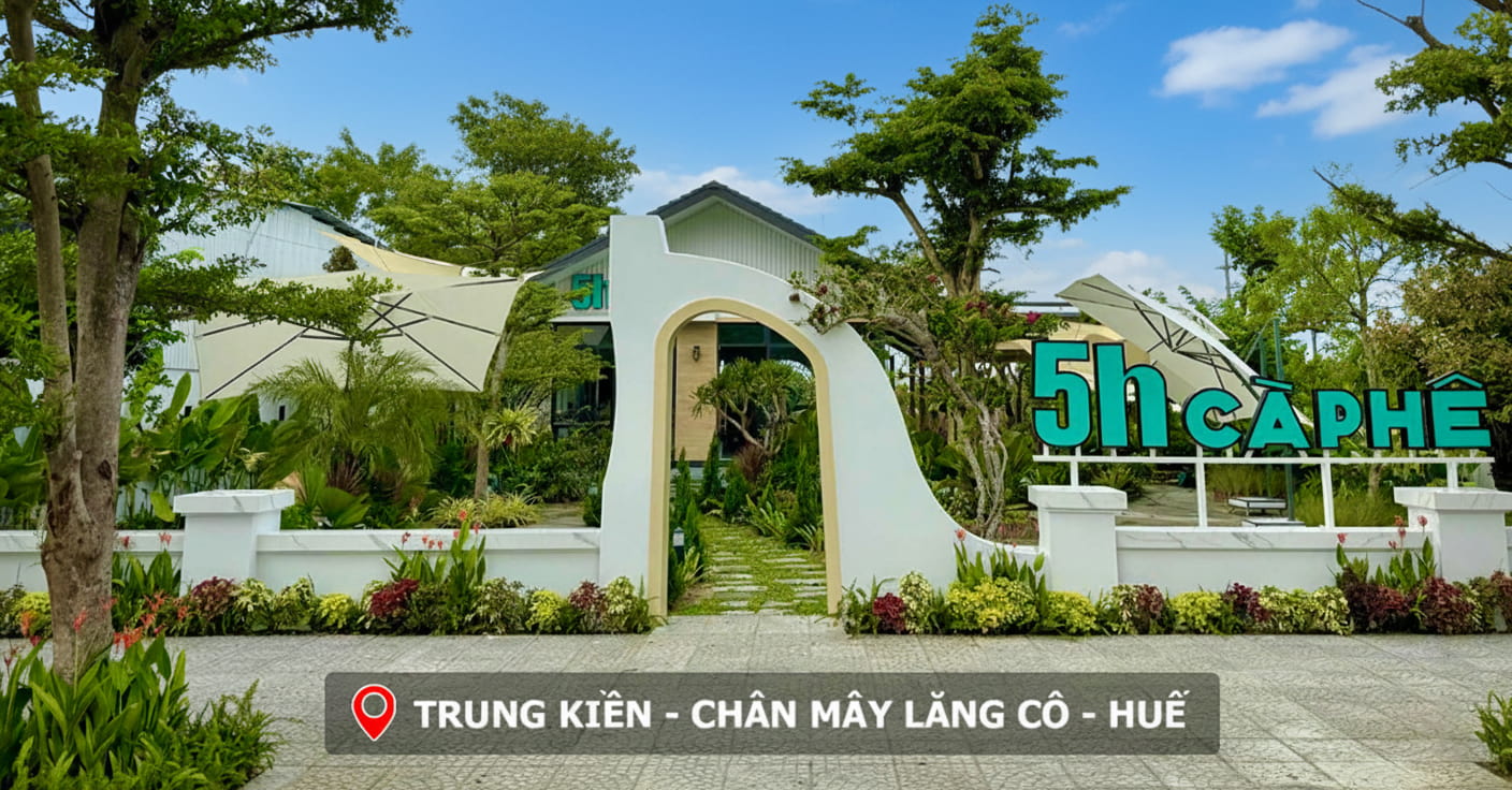 Dự án lắp đặt âm thanh quán cafe 5H Cà Phê tại Lăng Cô Huế-1